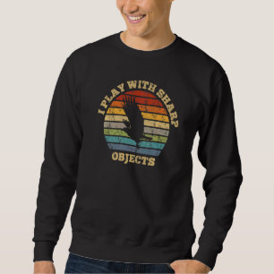 Sweatshirt Fauconnerie Chasse Je Joue Avec Des Objets Trancha
