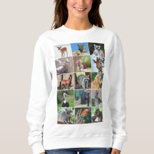 Sweatshirt Faune 15 animaux capturés dans la nature