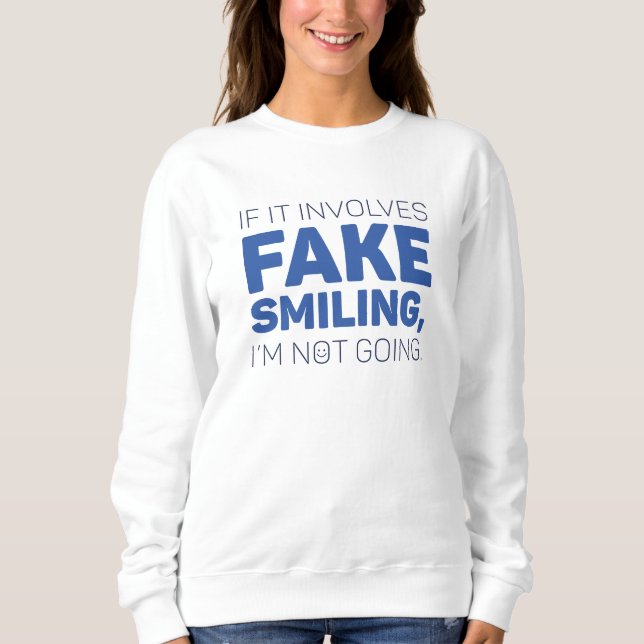 Sweatshirt Faux sourire (Devant)