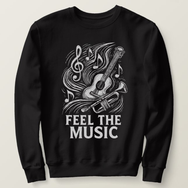 Sweatshirt Feel the Music (Design devant)