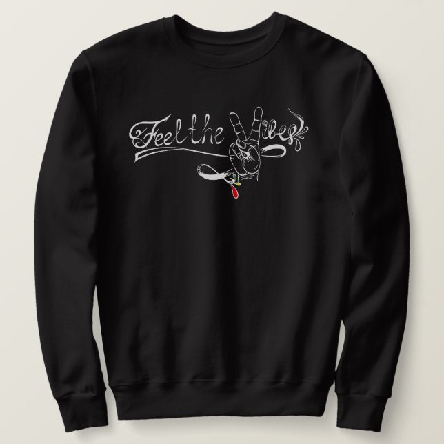 Sweatshirt Feel Vibes logo the Longsleeve tee-shirt (Design devant)