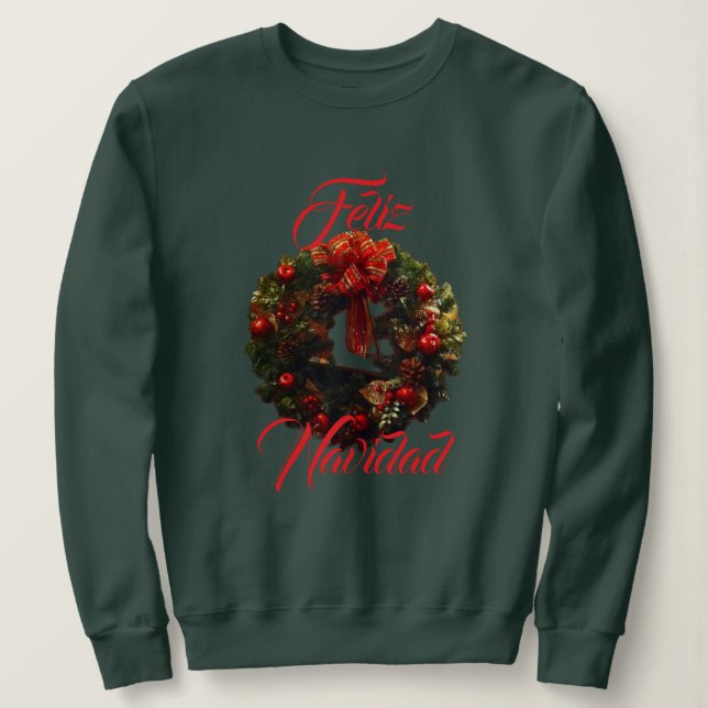 Sweatshirt Feliz Navidad (Design devant)