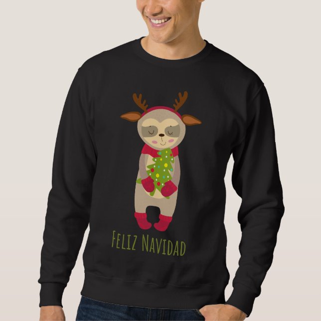 Sweatshirt Feliz Navidad Sloth (Devant)