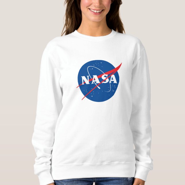 Sweatshirt féminine de la NASA (Rocket White) (Devant)