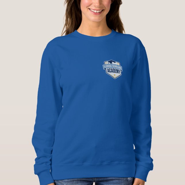 Sweatshirt féminine de l'ASL (bleu) (Devant)