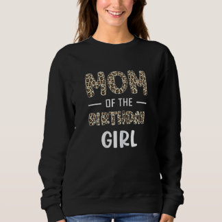 Sweatshirt Femme Animal Leopard Motif Maman De L'Anniversaire