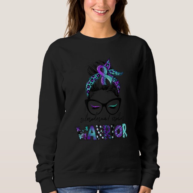 Sweatshirt Femme Classique Léopard Motif Scleroderma C (Devant)