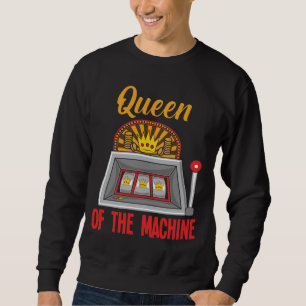 Sweatshirt Femme De Casino De La Reine De La Machine À Sous
