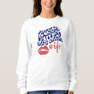 Sweatshirt Femme de collier bleu pourri