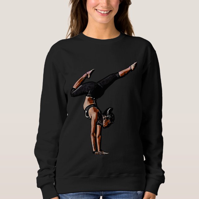 Sweatshirt Femme de Yoga comique (Devant)