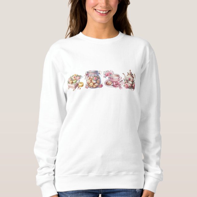 Sweatshirt Femme d'Halloween Sweatshirt, Chandail de cookies (Devant)