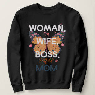Sweatshirt Femme, femme, patron, super maman
