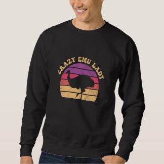 Sweatshirt Femme Fou Emu Lady Pour Une Emu Girl