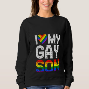 Sweatshirt Femme J'Aime Mon Fils Gay Chemise Gay pride Don LG