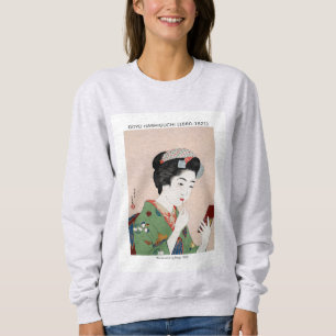 Sweatshirt Femme japonaise appliquant rouge - Goyō Hashiguchi