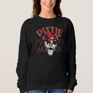 Sweatshirt Femme Jolie Porte-Chien Pitbull Mama Pittie Maman