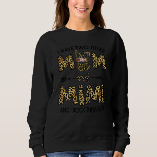 Sweatshirt Femme Léopard Graphisme Top Meilleures Mères Da