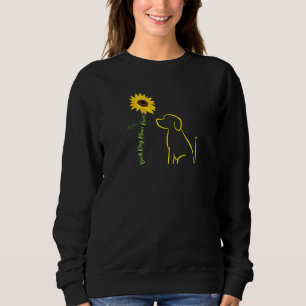 Sweatshirt Femme Meilleur Chien Maman Jour Fleur de Soleil Br