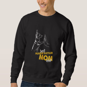 Sweatshirt Femme Meilleur Prague Rattler Maman Ever Chien Pra