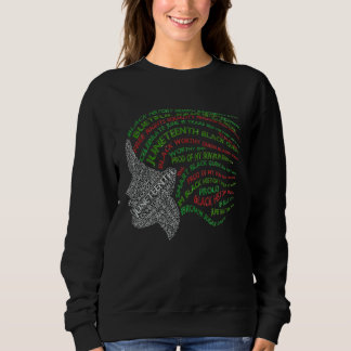 Sweatshirt Femme noire forte Reine Dames Histoire noire Mont