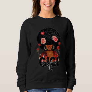 Sweatshirt Femme noire Reine Afro Femmes Gigi Life Mères noir