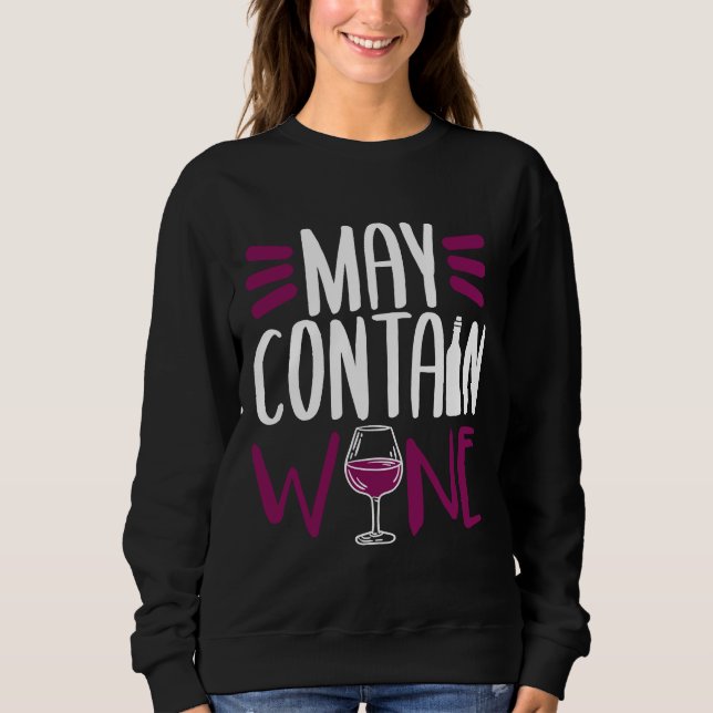 Sweatshirt Femme qui dit des vins (Devant)