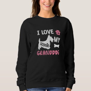 Sweatshirt Femme Scottie Chien Grand-mère J'aime Mon Chien Pe