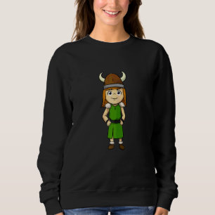 Sweatshirt Femme Viking Fille Schildmaid Viking