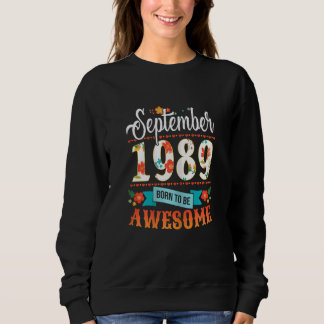 Sweatshirt Femmes 33 Anniversaire Vêtements Septembre 1989 33