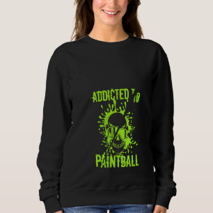 Sweatshirt Femmes accoutumées Paintball Airsoft Painter Skull