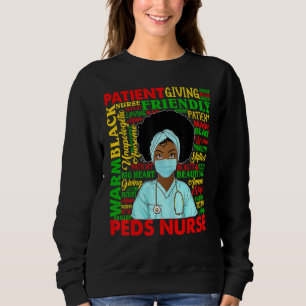 Sweatshirt Femmes afro-américaines Peds noirs Nurse Black His