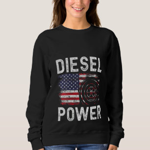Sweatshirt Femmes amusantes Diesel Mécanicien Diesel Puissanc