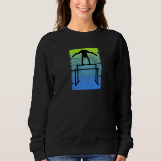 Sweatshirt Femmes Bars Parallèles Retro Gymnastique Filles Mo