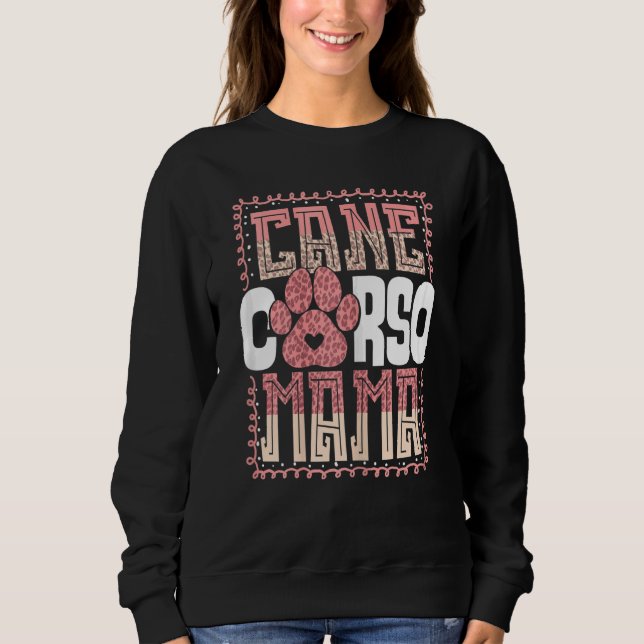 Sweatshirt Femmes Cane Corso Mama Mastiff Italienne Filles Fe (Devant)