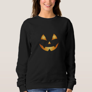 Sweatshirt Femmes de Jack-o'-lantern Orange et d'Halloween no