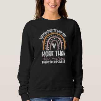 Sweatshirt Femmes Égalité Pour Les Femmes Feministe Arc-En-Ci