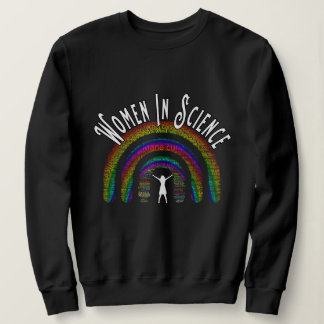 Sweatshirt Femmes En Science Rainbow Word Conception de rempl