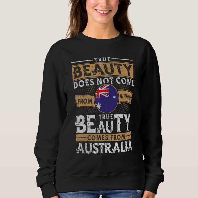 Sweatshirt Femmes Et Hommes Chemises Australiens (Devant)