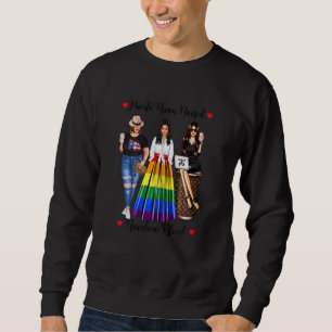 Sweatshirt Femmes Fier Portoricain Lgbtq Racines Lesbo Gay Fl