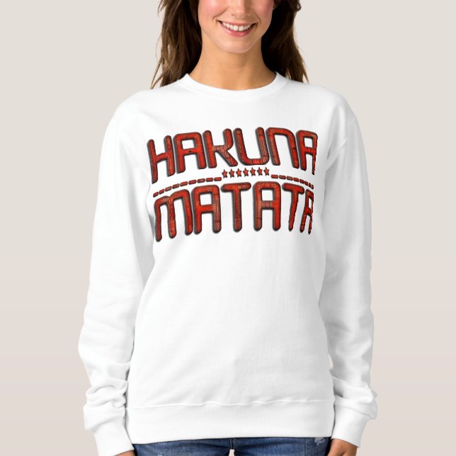 Sweatshirt Femmes Hakuna Matata Star Tee - shirt (Devant)