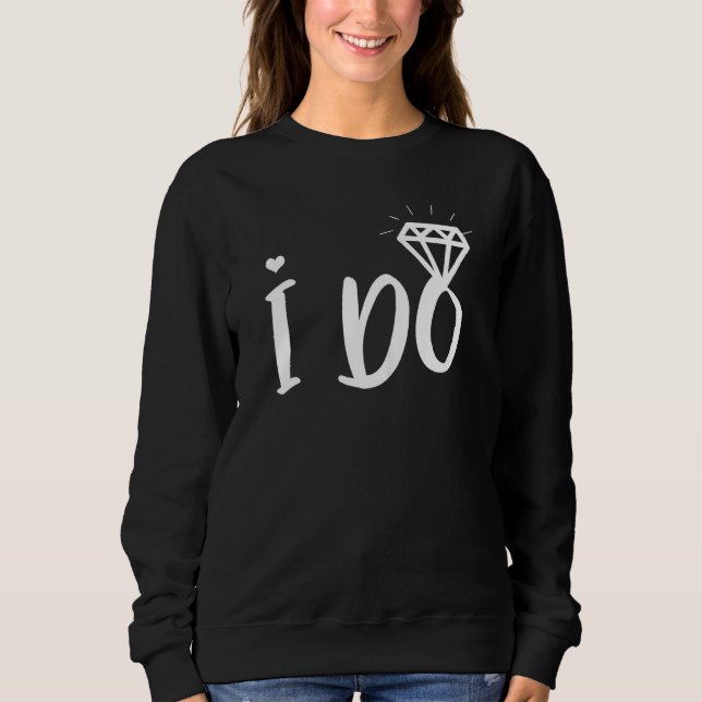 Sweatshirt Femmes Je Correspond Mariage Et Partie Bachelorett (Devant)