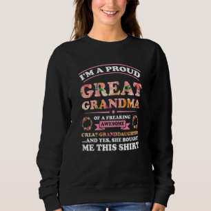 Sweatshirt Femmes Je suis fière arrière grand-mère grand-mère
