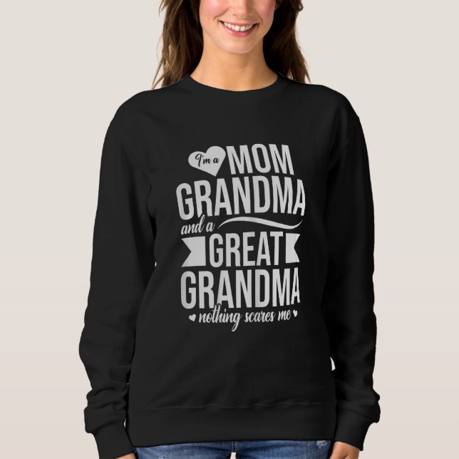 Sweatshirt Femmes Je suis maman grand-mère et grand-mère Noth (Devant)