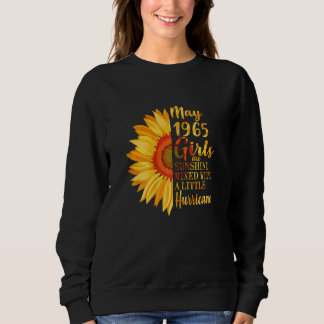 Sweatshirt Femmes Mai Filles 1965 57e anniversaire 57 ans