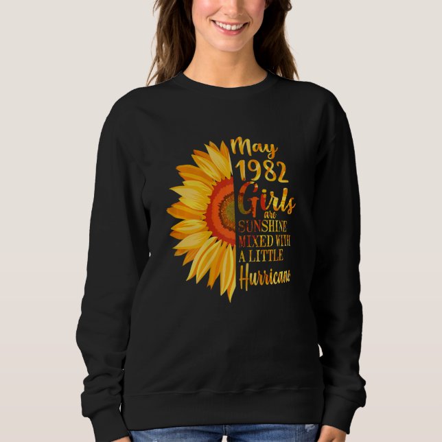 Sweatshirt Femmes Mai Filles 1982 40e anniversaire 40 ans (Devant)
