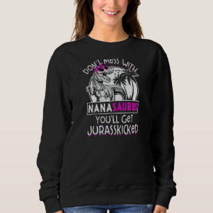 Sweatshirt Femmes Nanasaurus Dinosaur Rex Tournesol Mères