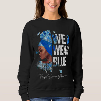 Sweatshirt Femmes noires Nous portons la Maladie de Pompe ble