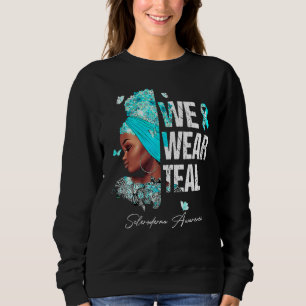 Sweatshirt Femmes noires Nous portons une sensibilisation Tur