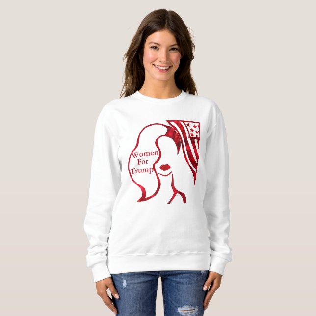 SWEATSHIRT FEMMES POUR TRUMP (Devant entier)