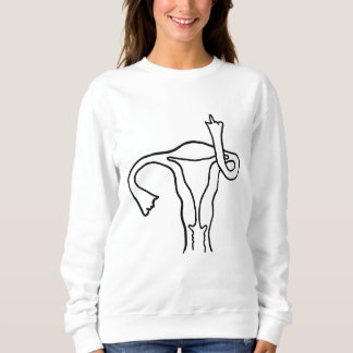 Sweatshirt Femmes Pro Choix Droits de reproduction Uterus Mid